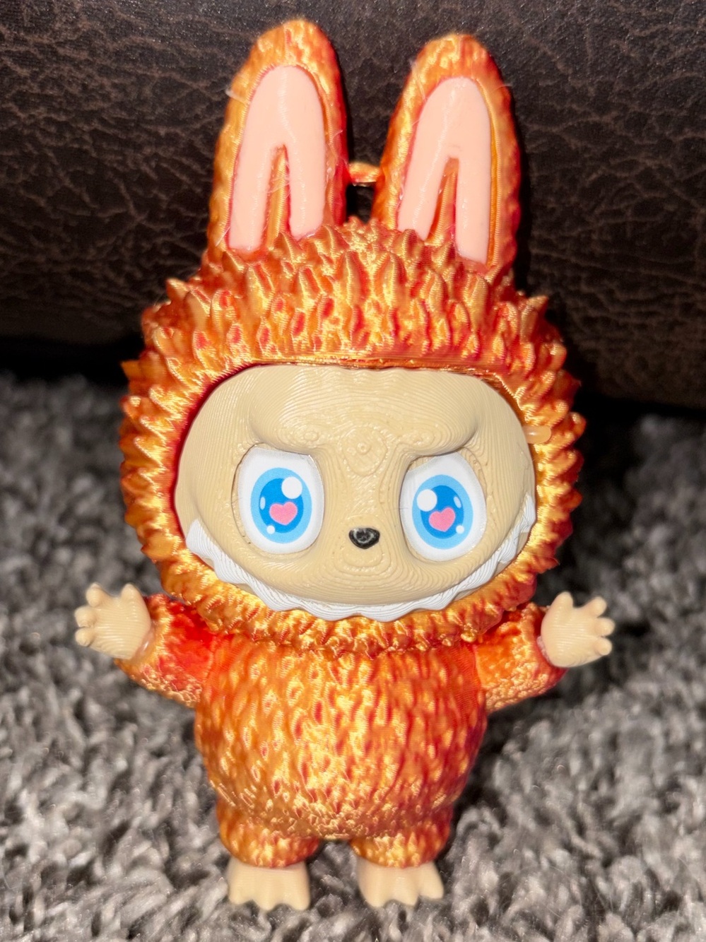 3D Printed Labubu - Orange